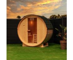 HOME DELUXE - Outdoor Fasssauna inkl. Saunaofen LAHTI M I Gartensauna, Sauna