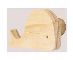 Sklum - Wandgarderobe aus Holz Pol Kids Kiefernholz - Wal