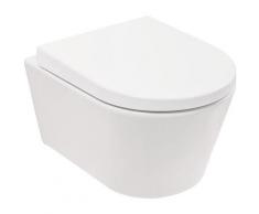 Aquasu - Wand-WC-Set citY | Verkürztes wc | Geringe Ausladung von 48 cm | Inklusive WC-Sitz |