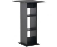 Bartisch Schwarz 60 x 60 x 110 cm