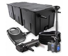 SunSun 3-Kammer Filter Set 90000l 18W UVC Teich Klärer NEO8000 70W Pumpe Schlauch Springbrunnen