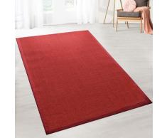 Sisal-Teppich Amazonas Rot Mit Bordüre 70 x 130 cm - Rot