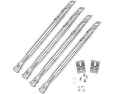 35,5 cm bis 48,3 cm Universal Edelstahl Gasgrill Brenner ersatzteile 4er Pack für Master Schmiede,