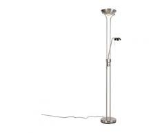 Stehleuchte aus Stahl mit Leseleuchte inkl. LED und Dimmer - Diva 2