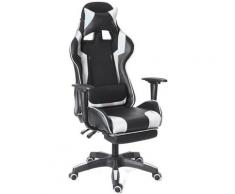 Bürostuhl Gaming Chair Ergonomisch 155 ° Liegespiel Weiß (Verbesserte Version)