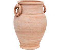 Regenschirmständer, Terrakotta-Amphora/Vase Mit Ringen, Handgefertigt, Für Pflanzen Und Blumen.