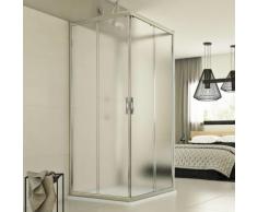 Evolution Trio 3-seitige Duschkabine 75x90x75 CM H198 ESG-Strukturglas C
