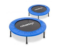 Relaxdays - Fitness Trampolin, 91 cm Durchmesser, Indoortrampolin, belastbar bis 100 kg, Fitness