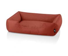 Hundebett zara, Hundesofa aus Cordura, Microfaser-Velours, waschbares Hundebett mit Rand,