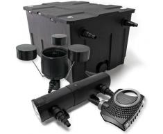 Set: Bio Teichfilter 60000l 36W UVC Teichklärer 80W Teichpumpe Skimmer