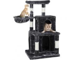 Bamny - Kratzbaum klein für Katzen Stabiler Kletterbaum Kratzbrett mit Aussichtsplattformen 108cm