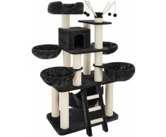 Tectake - Kratzbaum Gismo 195cm - Katzenbaum, Katzenkratzbaum, Katzenhaus - schwarz/weiß