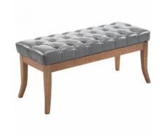 Sitzbank Ramses Kunstleder antik-hell-grau-100 cm