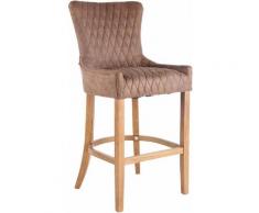 Barhocker Hanoi Vintage Kunstleder-taupe-Antik-Hell