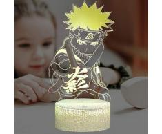 Devenirriche - Kinder-Nachtlicht Uzumaki Animationsfigur USB-Fernbedienung Touch 7 Farben Lavalampe