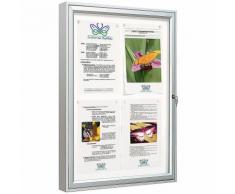 Schaukasten KLASSIK | HxL 75 x 55 cm | Format 4 x A4 | Certeo Vitrine Infokasten
