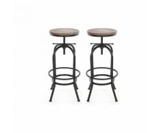 Bar Hocker höhenverstellbar drehbar Stuhl Küche Stuhl Esszimmerstuhl Stuhl Industrie-Stil aus Holz