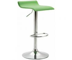 Barhocker Dyn V2 Kunstleder-grün-Metall in Chromoptik