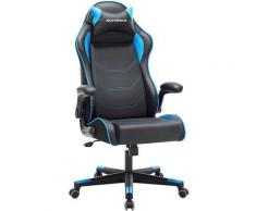 Gamingstuhl, Racing Chair, ergonomischer Schreibtischstuhl, Bürostuhl mit Kopfstütze und