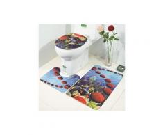 3-teiliges Badematten-Set, Memory-Schaum-Badteppiche, weiches, rutschfestes Badset