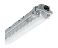 Set Feuchtraum Wannenleuchte mit 1 LED-Rohr 1200mm IP65 Einseitige Einspeisung No Flicker Warmes