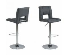 2x Barhocker Syra Barstuhl Bar Theke Tresen Stuhl Set Hocker Hausbar grau 11-0000088596