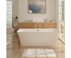 Freistehende Design Badewanne KARLSTAT - aus Acryl in Weiß 170 x 80 cm