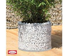 Gabione rund Ø40cm Pflanzgabione Gartenteich Gabionentopf Steinkorb - Bellissa