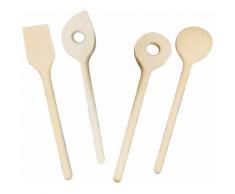 Stadter - Städter kids Kochlöffel Set, 4-tlg., Koch Löffel, Rührlöffel, Küchenlöffel, Küchenhelfer,