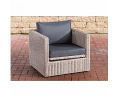 Sessel Tibera 5mm-rund/perlweiß-Eisengrau