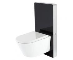 Hudson Reed Hirayu - Japanisches Wand-Dusch-WC inkl. Sanitärmodul H 1000mm Schwarz mit Sensor