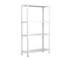 Lagerregal mit 4 PowerMAX-Fachböden, 180x90x40cm Regalsystem, Steckregal mit einfacher Montage ohne