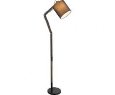 Gelenk Steh Lampe verstellbar Fernbedienung Holz Leuchte dimmbar im Set inkl. rgb led Leuchtmittel