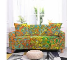 Litzee - Retro Sofabezug Stretch Sofahusse Anti-Rutsch Couchbezug Sofa Abdeckung Exotisch Sofabezug