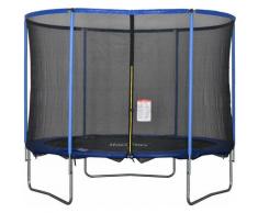 HOMCOM® Trampolin mit Sicherheitsnetz Gartentrampolin Stahl Ø305 x 248H cm