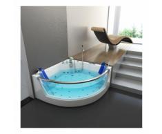 Home Deluxe - Whirlpool Badewanne Atlantic L | Eckwanne, Whirlwanne, Indoor Jacuzzi