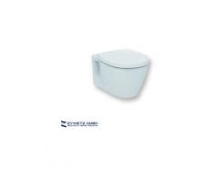 Ideal Standard Connect Wand-WC spülrandlos Kombipaket mit WC-Sitz mit SoftClosing, weiß