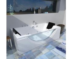 Whirlpool Pool Badewanne Eckwanne Wanne A1821N-B-ALL 180x90cm Reinigungsfunktion 16035 --> JA mit
