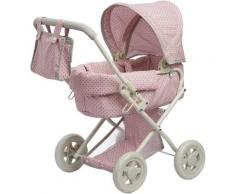 Puppenwagen Babypuppenwagen Kinderwagen Puppenzubehör Olivia's World OL-00003 - Rosa/Grau