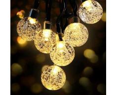 7 Meter LED Solar Bubble Ball Lichterkette 50 Solarleuchten 8 Arten von Innen- / Außenfunktionen 8