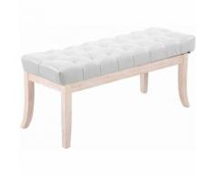 Sitzbank Ramses Kunstleder antik-weiß-weiß-100 cm