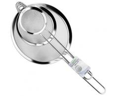 Upgrade Edelstahl Feindrahtgitter Küchensieb Set mit Rand - 7, 12 & 18 cm,Mehlsieb zum Backen,