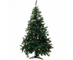 Künstlicher Weihnachtsbaum inklusive 70er Baumkugel-Set in Gold Tannenbaum mit Christbaumständer