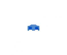 Komplettset Faltpavillon 3x6 m Stahl 32, Polyester - wasserdicht | Hellblau