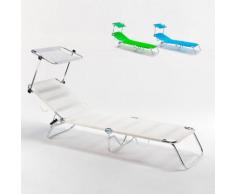 Strandbett Am Strand Strandbett Aluminium Klappbett Schwimmbad Cancun | Weiß