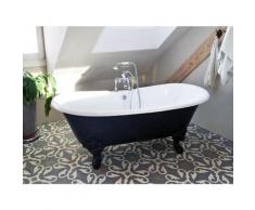 Freistehende Nostalgie Badewanne Bristol aus Guss in weiß von Bädermax