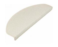 Stufenmatte Dynasty Velours Creme Halbrund 19 x 56 cm - Creme