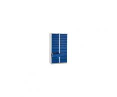 QUIPO Schubladenschrank, Stahl - HxBxT 1800 x 1000 x 500 mm, 24 Schubladen,