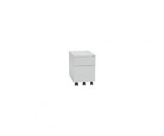 Rollcontainer, Stahl - 1 Stiftschale, 1 Materialschub, 1 Hängeregistratur - Quipo
