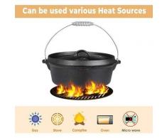 BBQ-Toro Dutch Oven DO9PX, 7.6 L Premium Gusseisen Kochtopf, Gusstopf - Gizcam